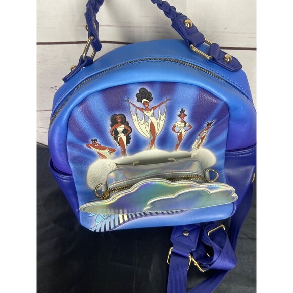 Loungefly Disney Hercules Muses Clouds Mini Backpack and Crossbody Bag Set NWOT - Picture 10 of 10